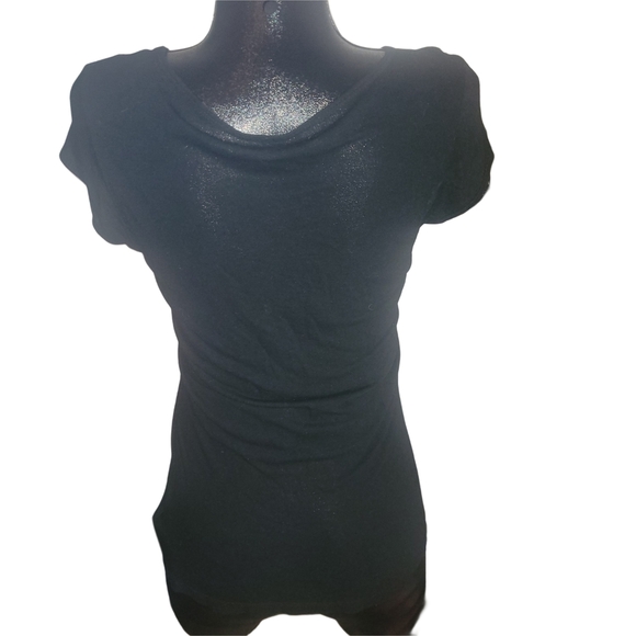Guess Black Tshirt With Beaded Logo Front L - Picture 5 of 5